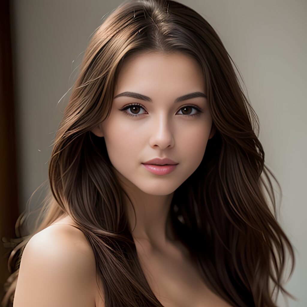 woman perfect boobs brunette indian long hair 